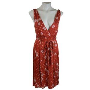 Show Me Your Mumu Sun Dress Rust Floral Dot S  - NEW